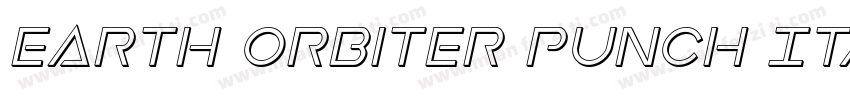 Earth Orbiter Punch Italic字体转换
